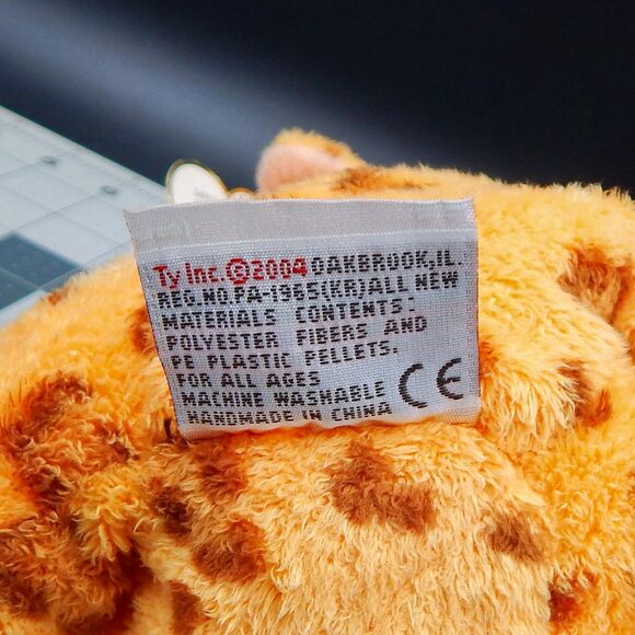 TY Pluffies Towers The Giraffe Orange Brown 9 In VTG Tylux Plush Stuffed Animal - Picture 10 of 12